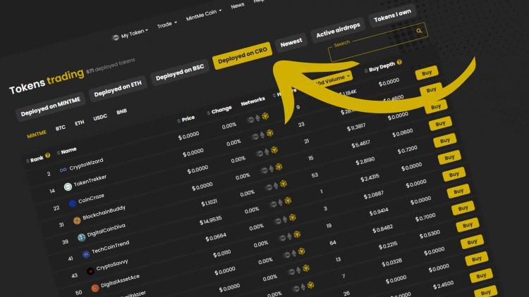 Take your token to the next level by deploying it on CRO!